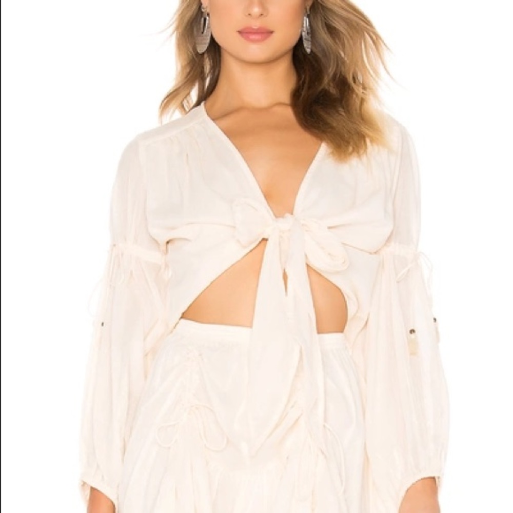 SPELL and the gypsy Seashell Organic Tie Top